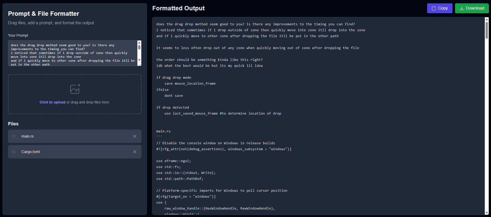 promt file adder Preview
